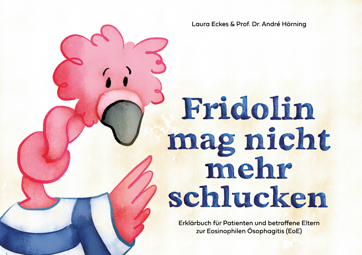 Titelblatt der EOE Broschüre "Fridolin mag nicht mehr schlucken"