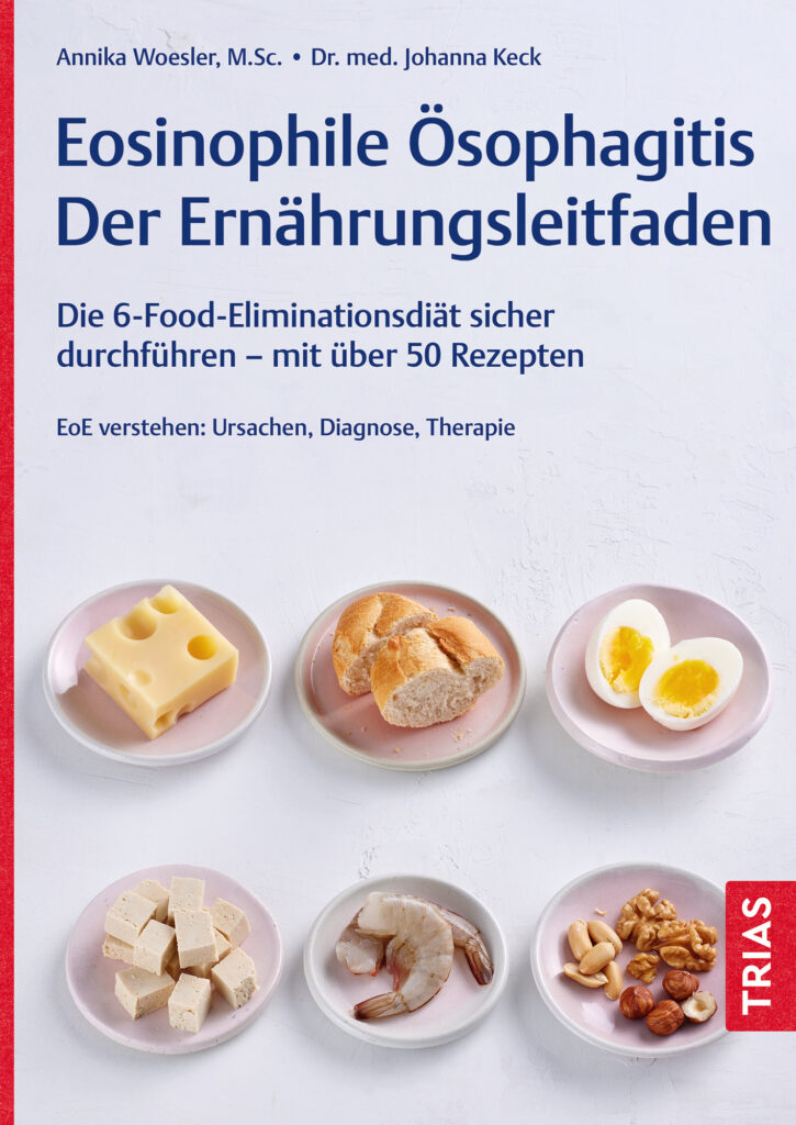 Titelseite de Buchs "Eosinophile Ösophagitis – Der Ernährungsleitfaden" © A. Rogge & J. Jankovic/Thieme