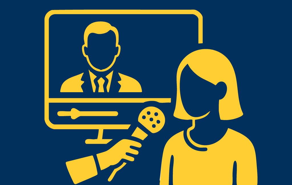 Symbolbild Video-Interview